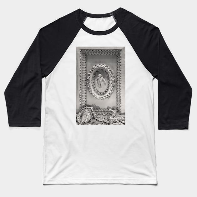 Astley Hall-ceiling 2 Baseball T-Shirt by jasminewang